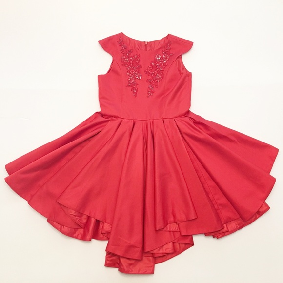 Chasing Fireflies Red Formal Dress for Kids - Picture 2 of 7